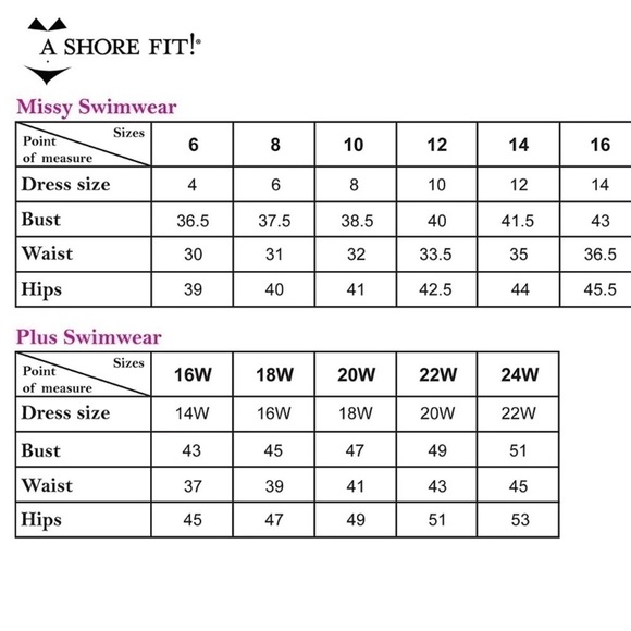 A Shore Fit One piece Swim suit dress size 6 - Picture 9 of 9